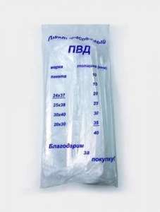 Пакет фасовочный ПВД 24*37 35 мкм 1/500/4000